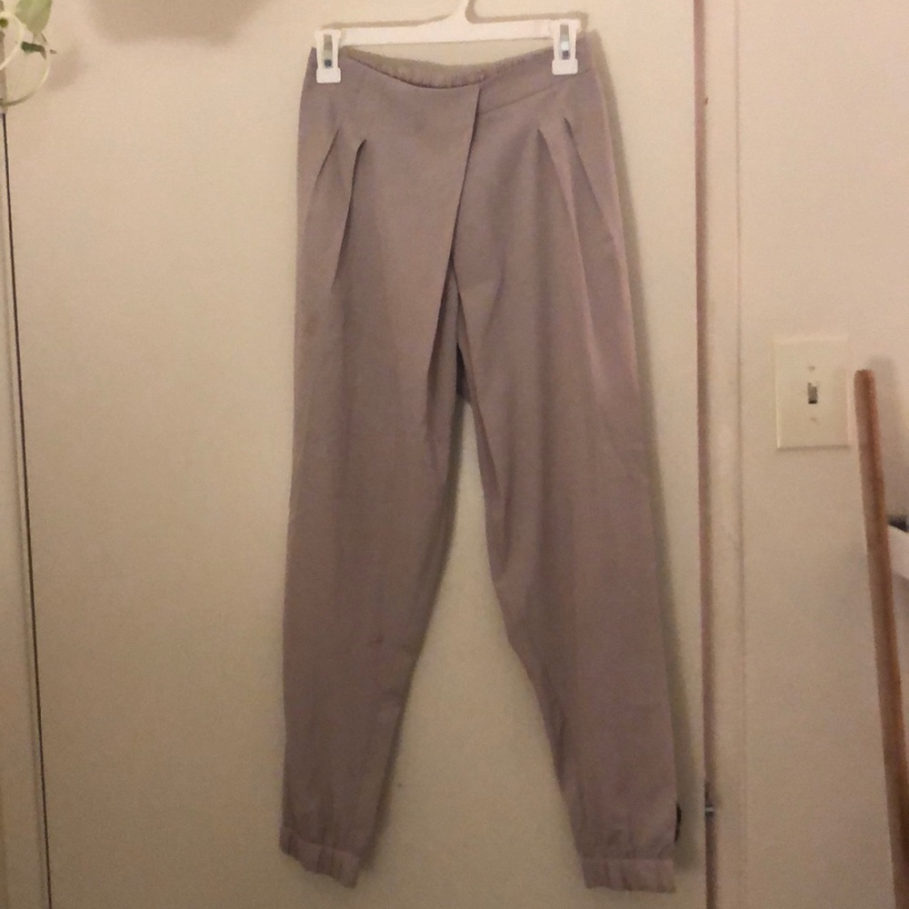 Topshop front pleat pants
